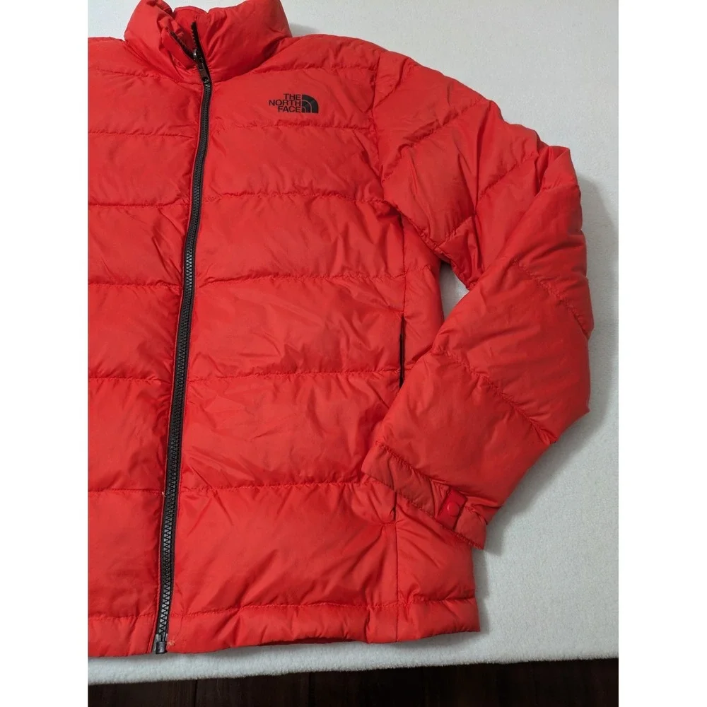 The North Face Jacket Mens Medium Red Down Puffer 550 Full Zip Outdoor Winter